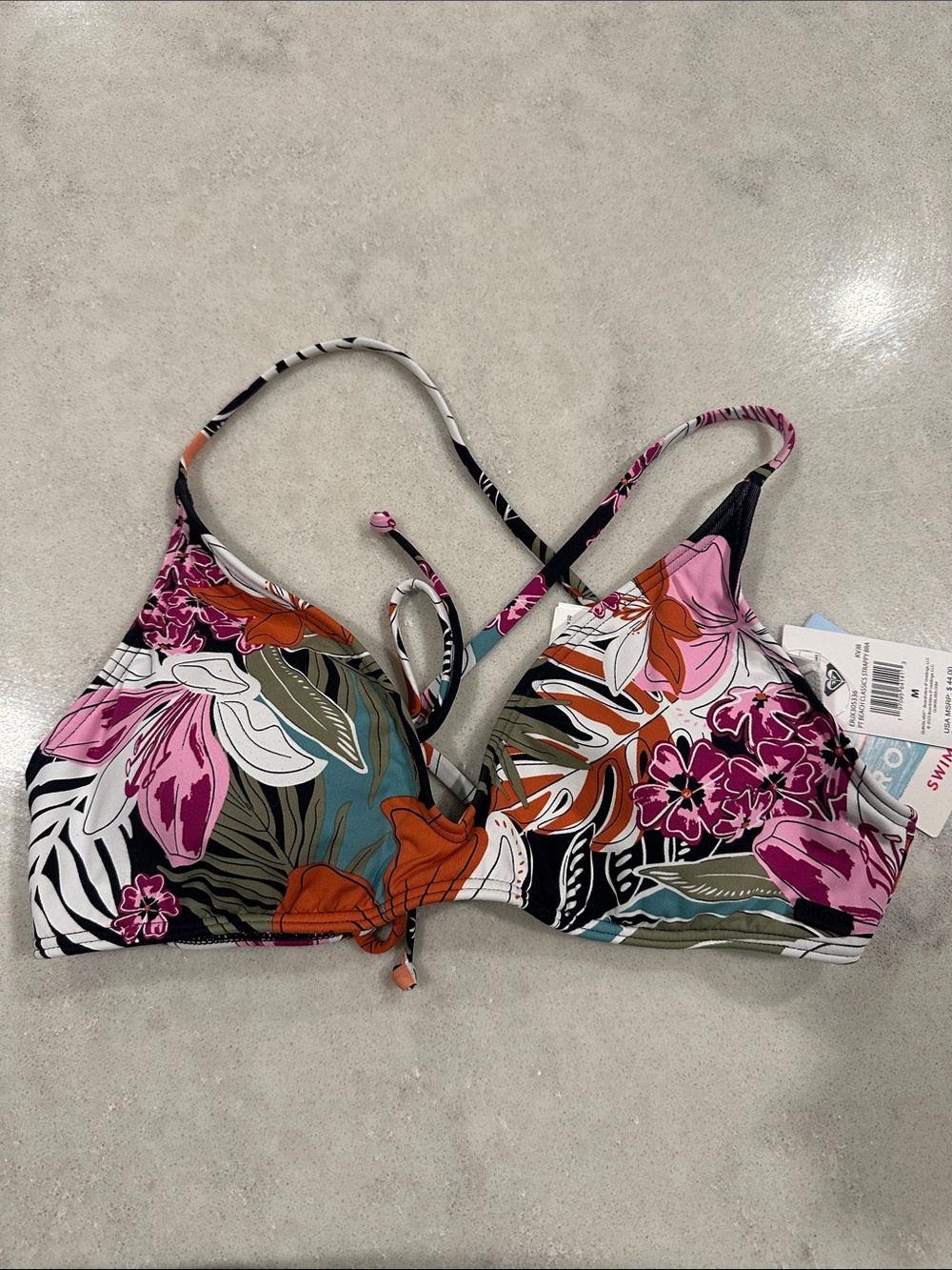 Roxy PT Beach Classics-Floral Print Bikini Top & Matching Bottoms